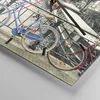 Wanduhr - Quadrat - Glasuhr - Amsterdam Fahrräder Brücke - Produktbild-Vorschau 5