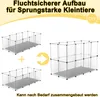 LZQ Výběh pro malá zvířata s podlahovými panely 125x63x42 Náhled obrázku produktu 5