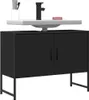 vidaXL Meuble sous-lavabo noir 80x33x60 cm bois composite Voir les images du produit 2