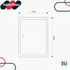 KOTARBAU® Sportello Ispezione Acciaio Inox 15x30 cm Argento Anteprima dell’immagine prodotto 3