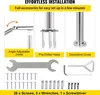 An image showing the components and features of a handrail system for easy installation. Produktbild-Vorschau