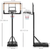 HOMCOM Basketballkorb Outdoor mit Ständer, 182-213 cm Produktbild-Vorschau 3