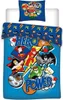 povlak na přikrývku Super Friends 140 x 200 cm modrý Náhled obrázku produktu 1