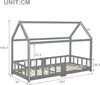 Merax Kinderbett 90x200cm mit Rausfallschutz und Produktbild-Vorschau 7