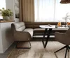 DELIFE Esszimmerbank Taya-Flex 285x190 cm Mikrofaser Taupe Produktbild-Vorschau 5