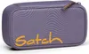 A purple pencil case with a wavy pattern and the brand name 'Satch' in orange. Produktbild-Vorschau