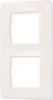 A white double-gang light switch or outlet cover plate. Náhľad obrázku produktu