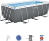 Bestway Power Steel Rechteckiges Schlauchbecken 412x201x122 Produktbild-Vorschau 1