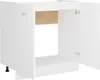 Spülenunterschrank Lyon Weiß 80x46x81,5 cm Holzwerkstoff Produktbild-Vorschau 5