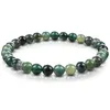 FABACH Achat Perlenarmband mit 6mm Edelstein-Perlen und 925 Produktbild-Vorschau 1