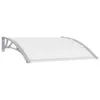 vidaXL Türvordach Grau und Transparent 120x75 cm PC Produktbild-Vorschau 7