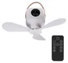 Mobiler Deckenventilator Akku Ø26 cm Weiß – leiser Produktbild-Vorschau 1