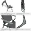 4 chaises de jardin pliantes en aluminium avec appui-tête - Voir les images du produit 5
