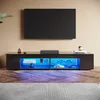 Szafka TV SONNI Czarny wysoki połysk 160 x 39 x 30 cm Podgląd zdjęcia produktu 2