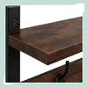 Relaxdays Wandgarderobe, 2er Set, je 4 Doppelhaken, HxBxT: Produktbild-Vorschau 7