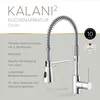 Lenz KALANI² Küchenarmatur Chrom – Profi-Spiralbrause, 2 Produktbild-Vorschau 2