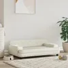 vidaXL Letto per cani crema 90x53x30 cm in velluto Anteprima dell’immagine prodotto 2