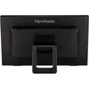 The back of a black ViewSonic monitor on a white background. Voir les images du produit