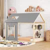 MODFU Kinderbett 90x200cm mit Lattenrost, Hausbett Produktbild-Vorschau 3