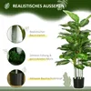 HOMCOM Sztuczna Dieffenbachia duża 120 cm sztuczna roślina, Podgląd zdjęcia produktu 7