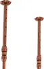 Two copper-colored metal wine rack poles of different heights are shown against a white background. Podgląd zdjęcia produktu