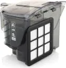 A close-up view of a vacuum cleaner dustbin with a filter. Produktbild-Vorschau