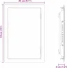 vidaXL Trappe d'accès Blanc 33 x 23 x 3 cm Acier Voir les images du produit 8