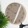 Elegantné nástenné hodiny 38 cm s dreveným povrchom    Náhľad obrázku produktu 2