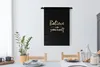 MuchoWow® Wandteppich Wandbehang Zitat - Zuversicht - Gold Produktbild-Vorschau 3