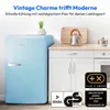 MEDION Retro Kühlschrank (91 Liter, 91cm Höhe Produktbild-Vorschau 3