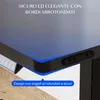 Close-up view of a desk with a blue illuminated edge and control panel. Anteprima dell’immagine prodotto