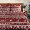 EUROFIRANY | Weihnachtsbettwäsche - rot creme - 140 x 200 Produktbild-Vorschau 2