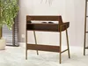 Bureau minimaliste RENO - noyer / or Voir les images du produit 11