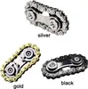 Cogwheel fidget spinner - dizajn reťaze bicykla, zlatá Náhľad obrázku produktu 5