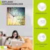 ARTland Leinwandbild Pusteblume Zaubertropfen Größe: 40x40 Produktbild-Vorschau 2