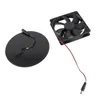 A solar panel and a fan are shown on a white background. Produktbild-Vorschau