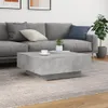 vidaXL Couchtisch mit LED-Leuchten Betongrau 80x80x31 cm Produktbild-Vorschau 4