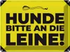 vianmo Blechschild 30x40 cm Hunde bitte an die Leine Produktbild-Vorschau 1