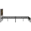 Metallbett ohne Matratze Räuchereiche 183x213 cm Produktbild-Vorschau 5