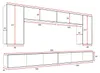 Moderne Wohnwand CALABRINI-13 Wohnzimmer-Set Hängewohnwand Produktbild-Vorschau 7