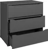 Kommode Vicco Ruben Anthrazit 48 x 77.6 cm mit 3 Produktbild-Vorschau 6