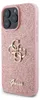 A pink glitter phone case with a gold Guess logo and text. Náhled obrázku produktu