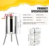 A VEVOR manual honey extractor with product specifications and dimensions. Podgląd zdjęcia produktu