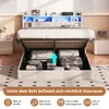 INONEFT Boxspringbetten Polsterbett 140x200 mit LED und Produktbild-Vorschau 6
