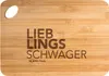 Mr. & Mrs. Panda Holzbrett Schwager - Transparent - Produktbild-Vorschau 1
