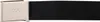 A close-up of a black fabric belt with a silver buckle. Produktbild-Vorschau