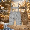 PAULGOS Herren Trachten Lederhose Kurz - HK6 ANTIK - Echtes Produktbild-Vorschau 4