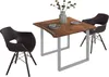 Esszimmertisch 90x90 cm Billy, echte Baumkante, Esstisch Produktbild-Vorschau 5