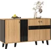 Sweiko 140 x 78,5 x 41 cm großes Sideboard, farblich Produktbild-Vorschau 1