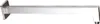 A silver-colored shower arm mounted on a white background. Produktbild-Vorschau